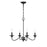 Millennium Delvona Chandelier, Matte Black