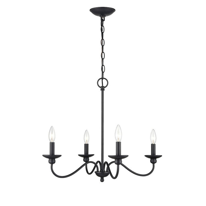 Millennium Delvona Chandelier, Matte Black