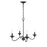 Millennium Delvona Chandelier, Matte Black