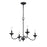 Millennium Delvona Chandelier, Matte Black