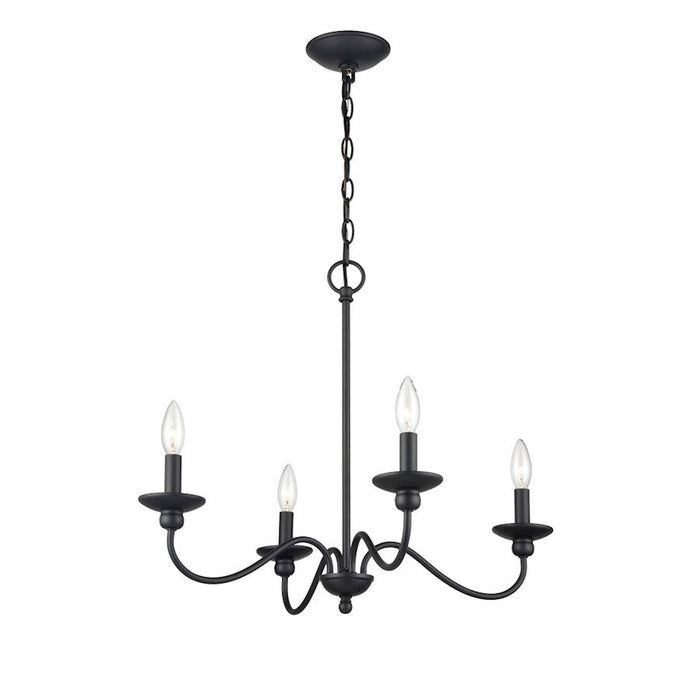 Millennium Delvona Chandelier, Matte Black