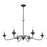 Millennium Delvona Chandelier, Matte Black