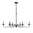 Millennium Delvona Chandelier, Matte Black