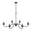 Millennium Delvona Chandelier, Matte Black