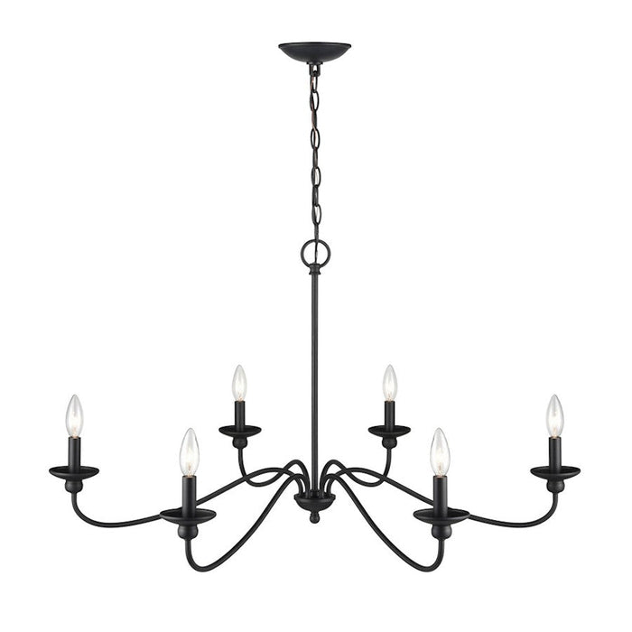 Millennium Delvona Chandelier, Matte Black