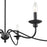 Millennium Delvona Chandelier, Matte Black