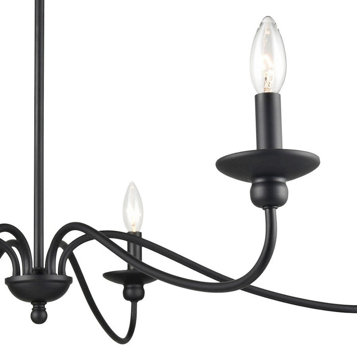 Millennium Delvona Chandelier, Matte Black