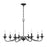 Millennium Delvona 8 Light 20.375" Chandelier, Matte Black - 4388-MB