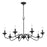 Millennium Delvona Chandelier, Matte Black