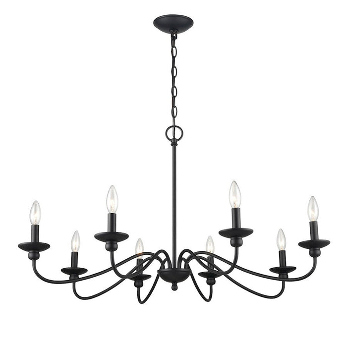 Millennium Delvona Chandelier, Matte Black