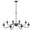 Millennium Delvona Chandelier, Matte Black