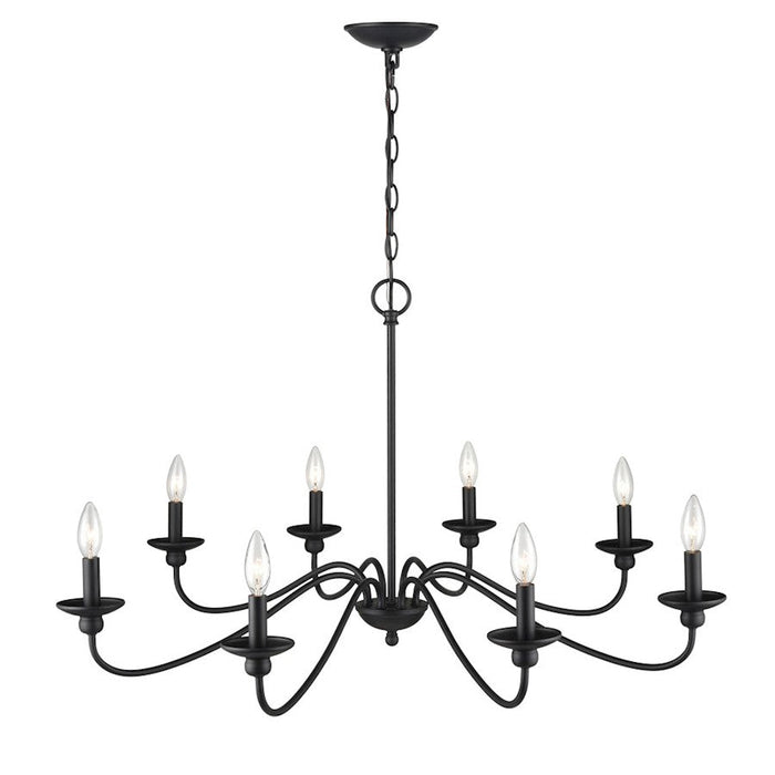 Millennium Delvona Chandelier, Matte Black