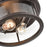 Millennium Bresley 2 Light Outdoor Flush Mount, Bronze/Clear Seeded