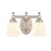 Millennium Lighting 13" 2 Light Vanity Light, Nickel/Etched White - 4422-SN