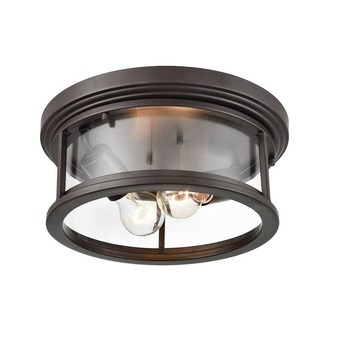 Millennium Lighting Bresley 2 Light Outdoor Flush Mount