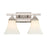 Millennium Lighting 2 Light Vanity Light, Chrome/Etched White - 4502-CH