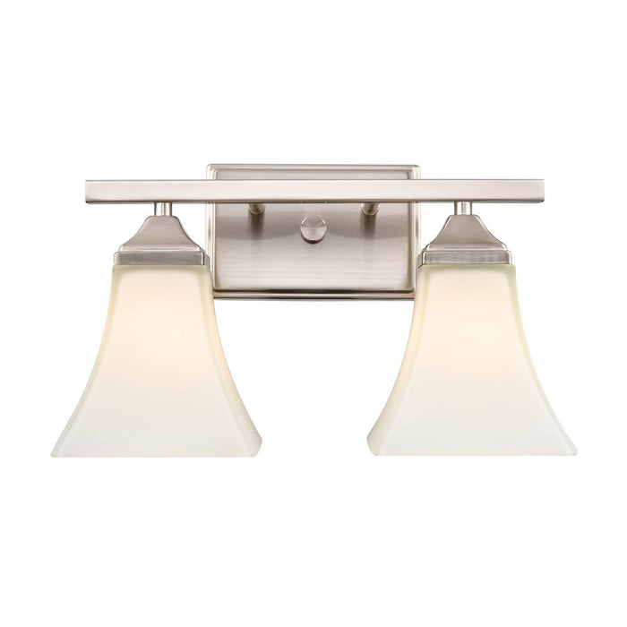 Millennium Lighting 2 Light Vanity Light, Chrome/Etched White - 4502-CH