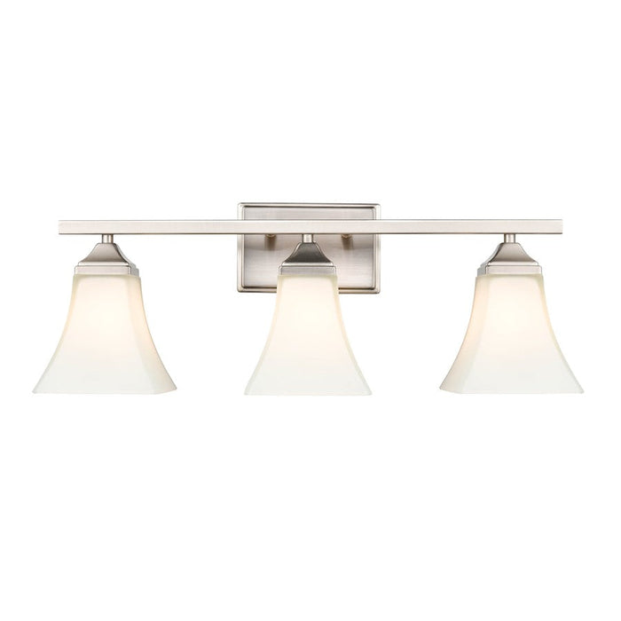 Millennium Lighting 3 Light Vanity Light, Chrome/Etched White - 4503-CH