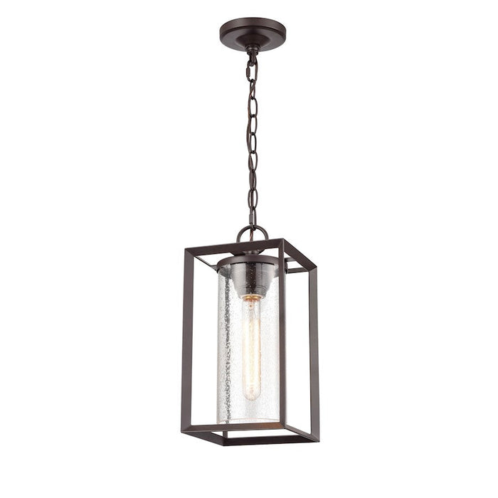 Millennium Wheatland 1 Lt Outdoor Hanging Lantern, Bronze/Seeded - 4571-PBZ