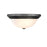 Millennium Lighting 13" 2 Light Flushmount, Bronze/Faux Alabaster - 4603-BZ