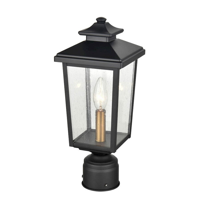 Millennium Eldrick 1 Light 14.375" Outdoor Post Lantern, Clear