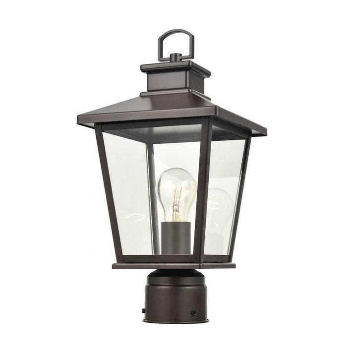 Millennium Bellmon 1 Light 14.75" Outdoor Post Lantern, Bronze/Clear - 4741-PBZ