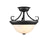 Millennium Lighting 13" 2 Light Semi-Flush, Bronze/Faux Alabaster - 4771-RBZ