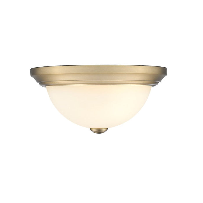 Millennium Lighting 11" 2 Light Flush, Bronze/Etched White - 4901-RBZ