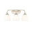 Millennium Lighting Alberta 3 Light Vanity Light, Modern Gold/White - 491003-MG