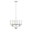 Millennium Lighting Evalon 3 Light Chandelier, Brushed Nickel/Clear - 497003-BN