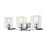 Millennium Lighting 3 Light 7.5" Vanity, Chrome/Clear - 50003-CH