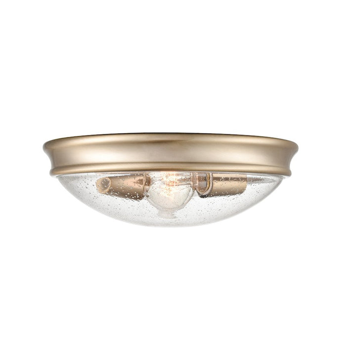 Millennium Lighting 2 Light Flushmount, Modern Gold/Clear - 5228-MG