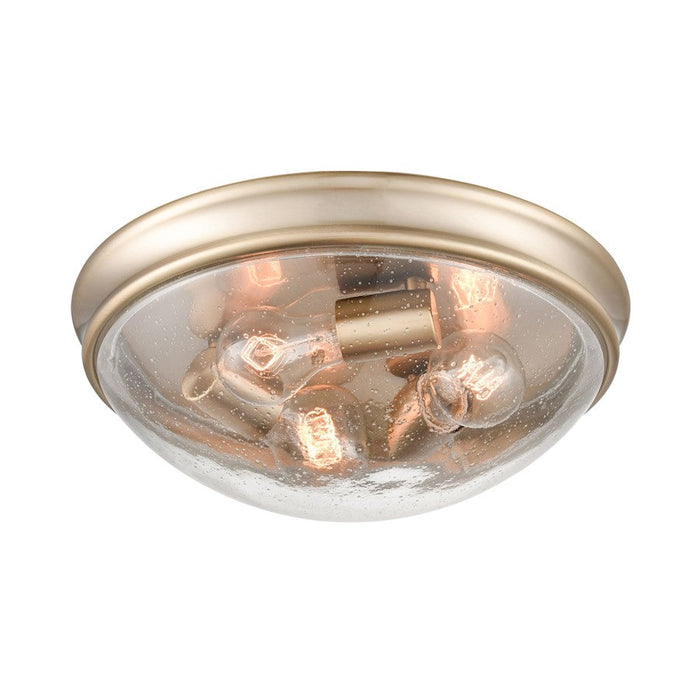 Millennium Lighting Flush Mount, Modern Gold/Clear