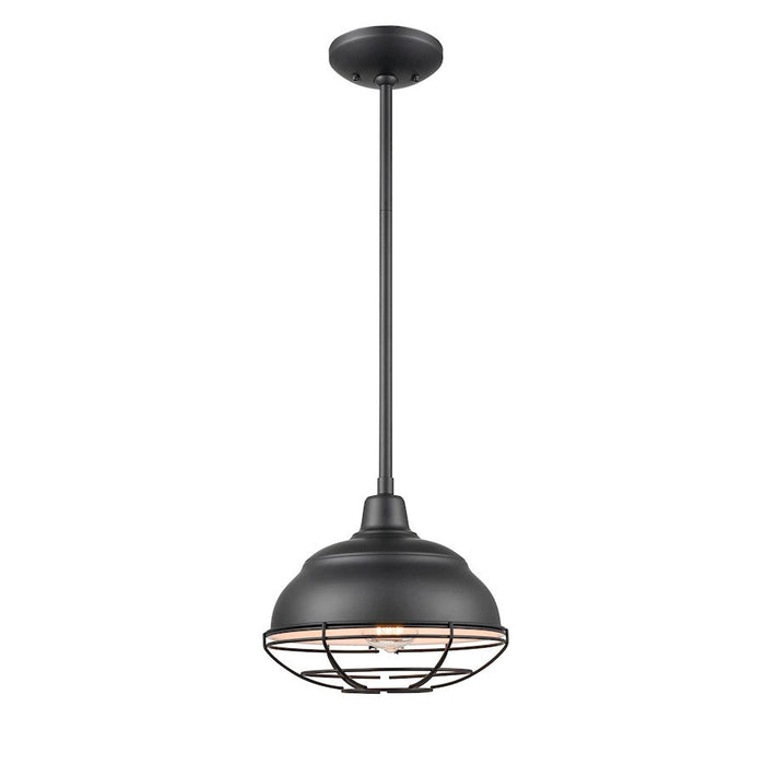 Millennium Lighting 1 Light Mini-Pendant, Matte Black