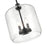 Millennium Lighting Asheville 3 Light Pendant, Matte Black/Clear - 6933-MB