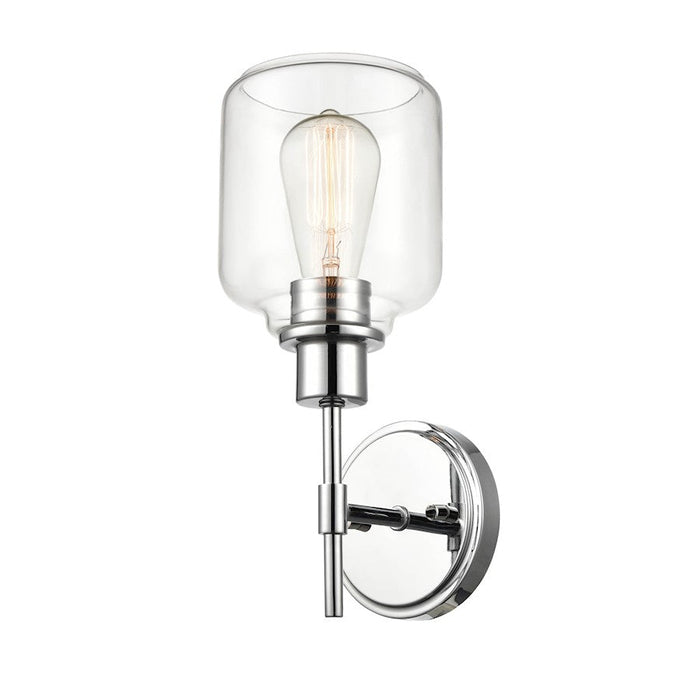 Millennium Lighting Asheville 1 Light Wall Sconce, Chrome/Clear - 6941-CH