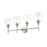 Millennium Lighting Asheville 4 Light Vanity, Satin Nickel/Clear - 6944-SN