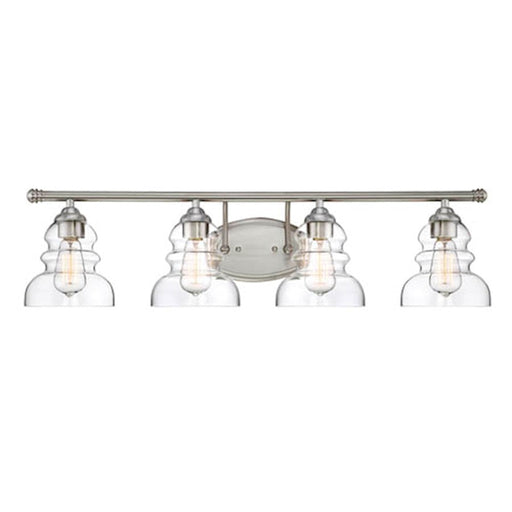 Millennium Brighton 4 Light 8" Mini-Pendant Light, Satin NIckel - 7334-SN