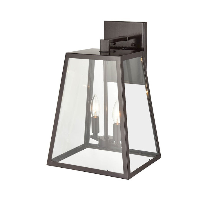 Millennium Lighting Grant 2 Light Outdoor Sconce, Clear