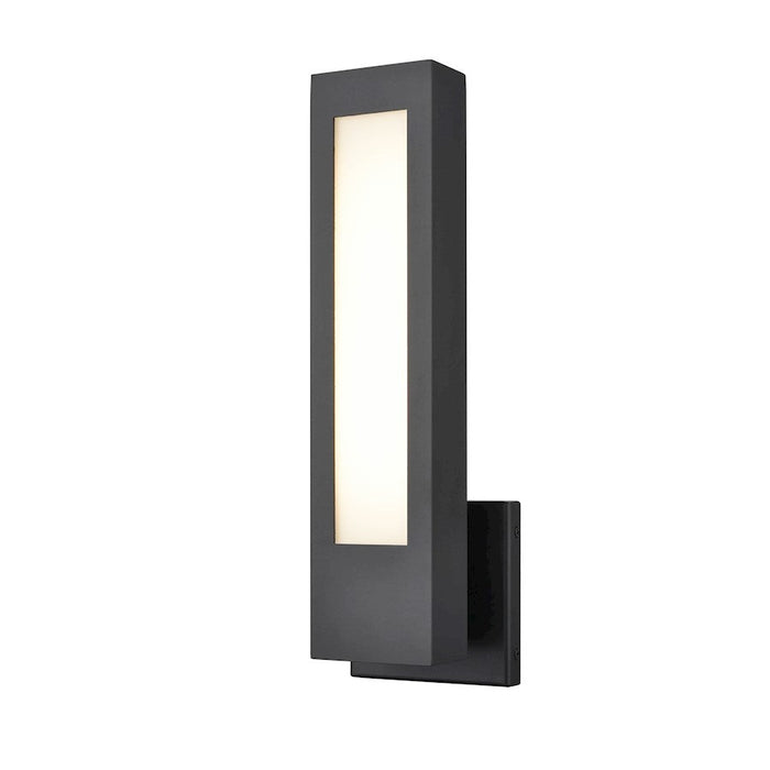 Millennium Lighting 1 Light LED Outdoor Wall Mount, Black/Front glass - 8071-PBK