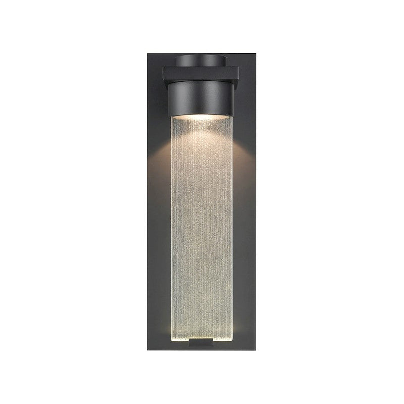 Millennium Lighting 1 Light LED Outdoor Wall Mount, PC Black/Clear - 8081-PBK