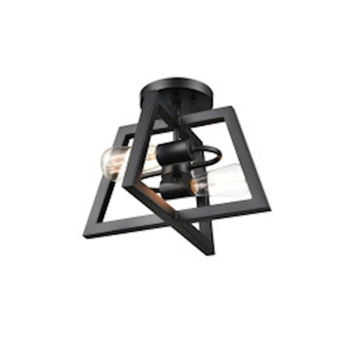 Millennium Lighting 2 Light Semi-Flush, Matte Black - 8142-MB