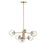 Millennium Avell 6 Light 11" Chandelier, Modern Gold/Clear - 8156-MG