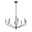 Millennium Lighting Laurell 8 Light Chandelier, Matte Black