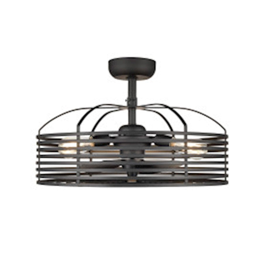 Millennium Lighting 3 Light Fandelier, Matte Black - 8223-MB