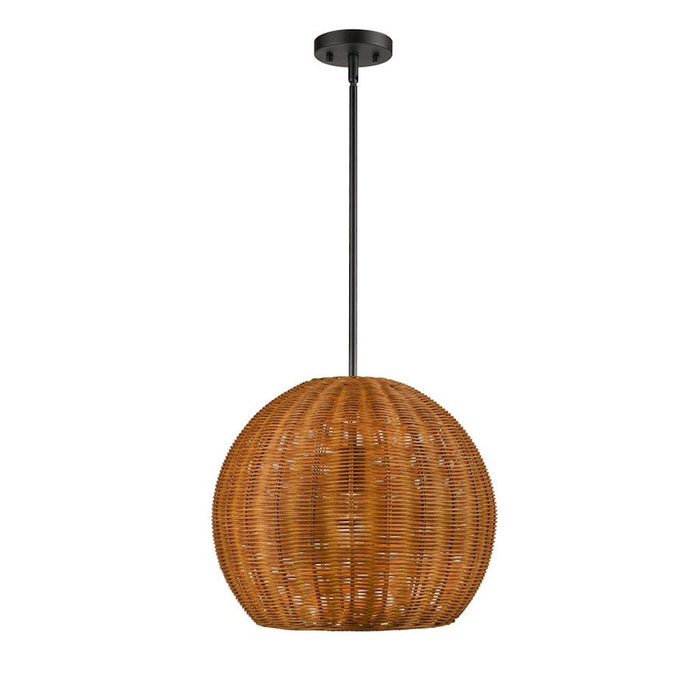 Millennium Lighting Elise 1 Light Pendant, Natural