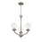 Millennium Josleen 3 Light 21" Chandelier, Satin Nickel/Clear - 9113-SN