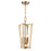 Millennium 3 Light 19" Pendant Light, Modern Gold - 9123-MG