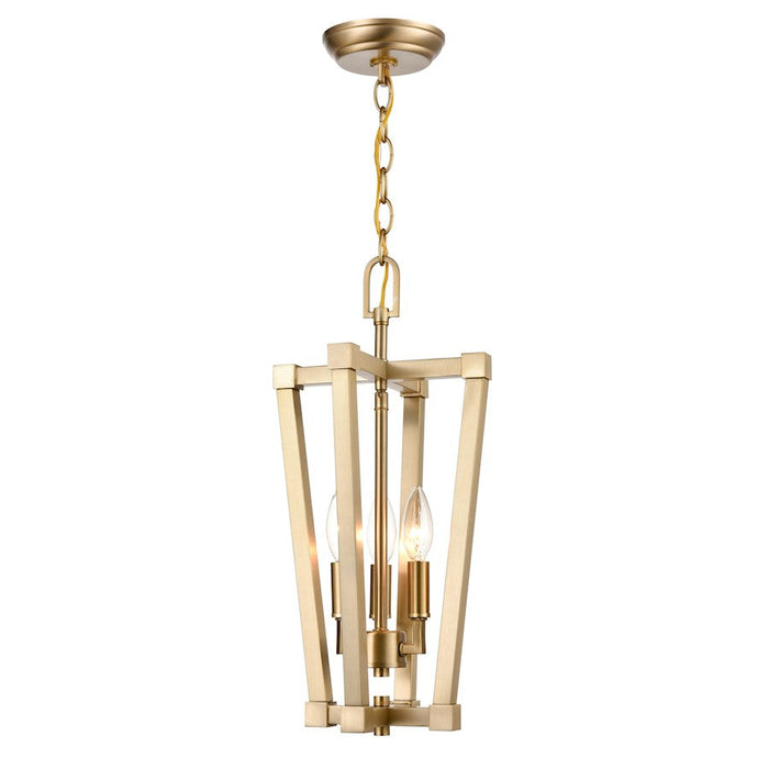 Millennium 3 Light 19" Pendant Light, Modern Gold - 9123-MG