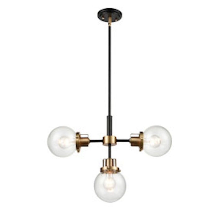 Millennium Lighting Mellrosa 1 Light 23" Pendant Light, Black/Gold - 9203-MB-MG